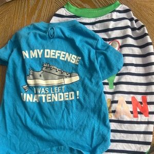 2 for 1 L dog T shirts